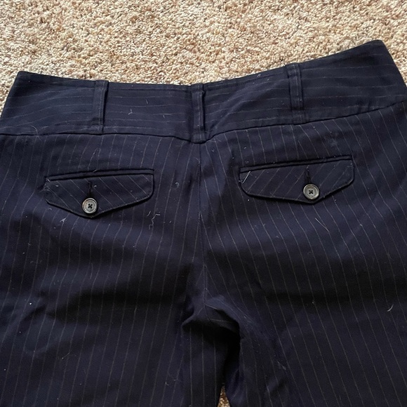 American Eagle Navy Blue Pinstripe Slacks - Picture 6 of 6